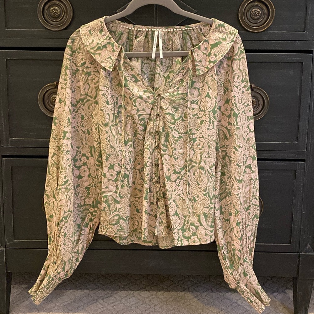 Anthropologie Floral Top